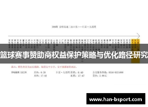 篮球赛事赞助商权益保护策略与优化路径研究